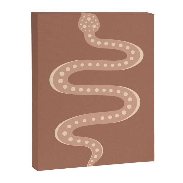 Minimal Snake - Neutral Rose Canvas Print Gallery Image 1