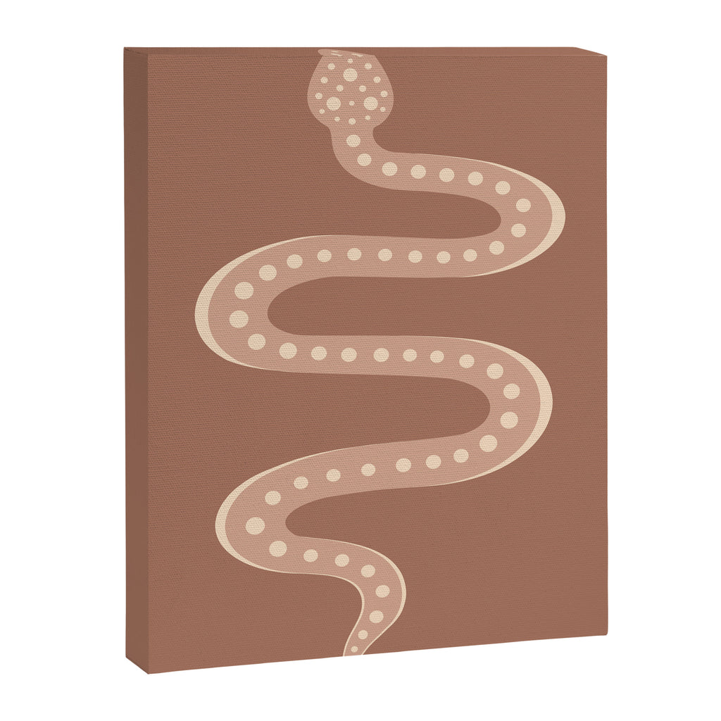 Minimal Snake - Neutral Rose Canvas Print Gallery Image 6