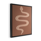 Minimal Snake - Neutral Rose Framed Canvas Print Gallery Image 2