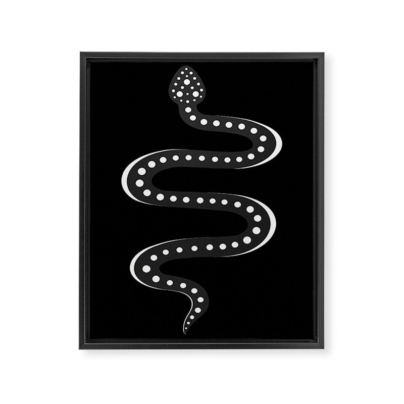 Minimal Snake XV Framed Canvas Print Gallery Image 6