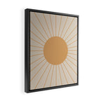 Minimal Sunrays Framed Canvas Print Gallery Image 2