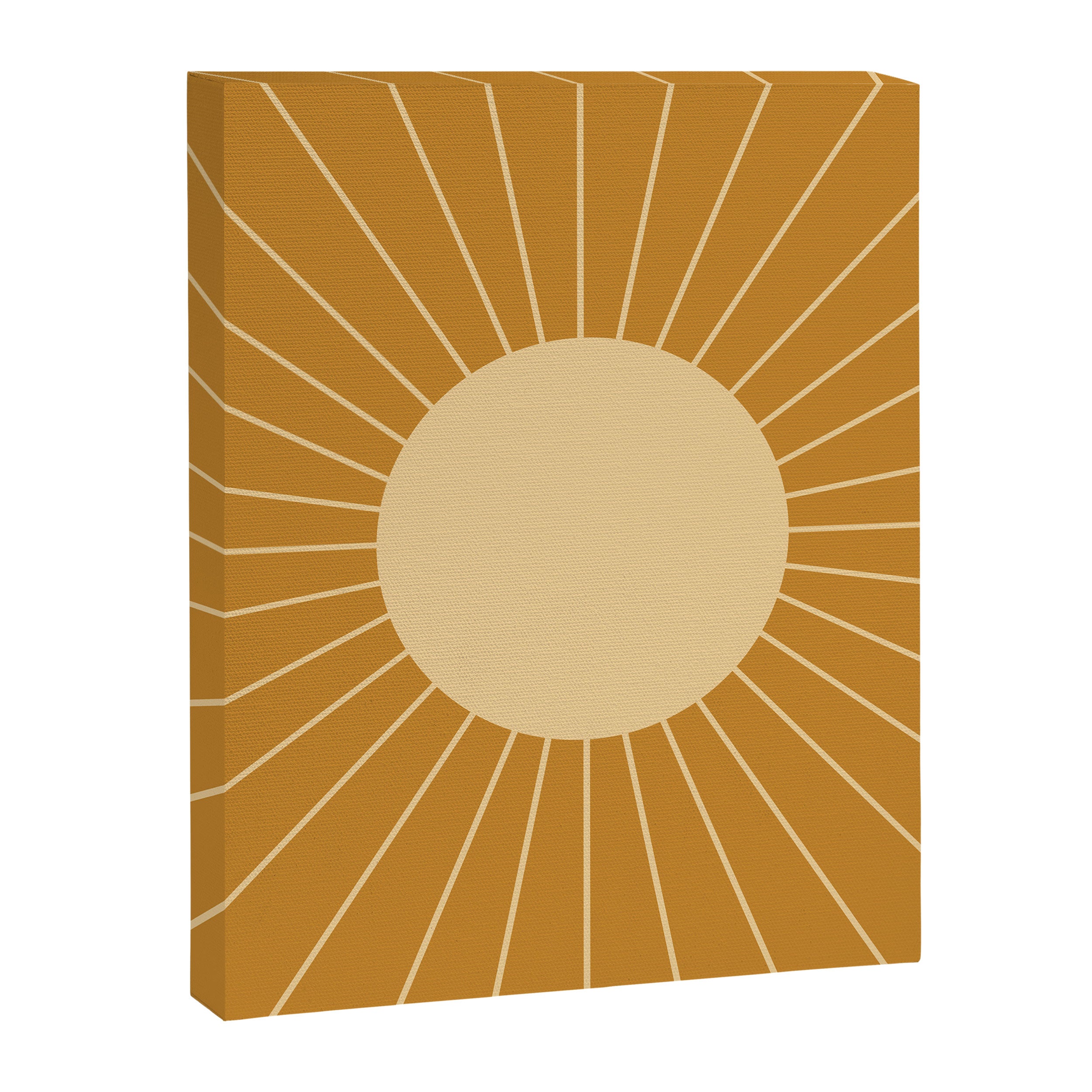 Minimal Sunrays - Golden Canvas Print Gallery Image 8