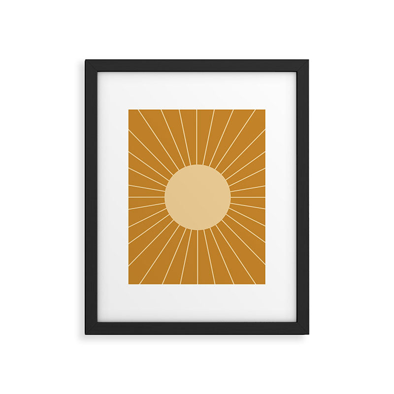 Minimal Sunrays - Golden Framed Art Print Gallery Image 6