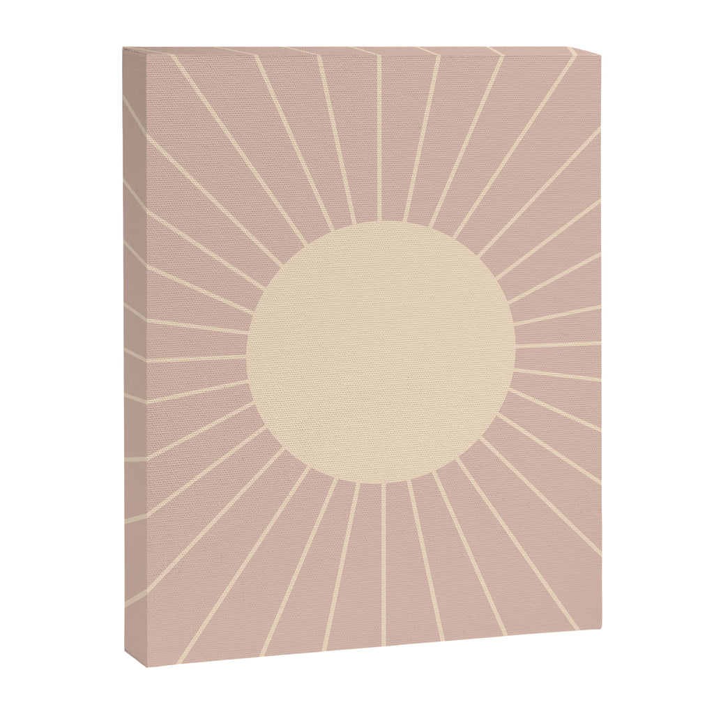 Minimal Sunrays - Neutral Pink Canvas Print Gallery Image 8