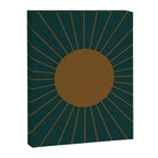 Minimal Sunrays - Teal Canvas Print Gallery Image 8