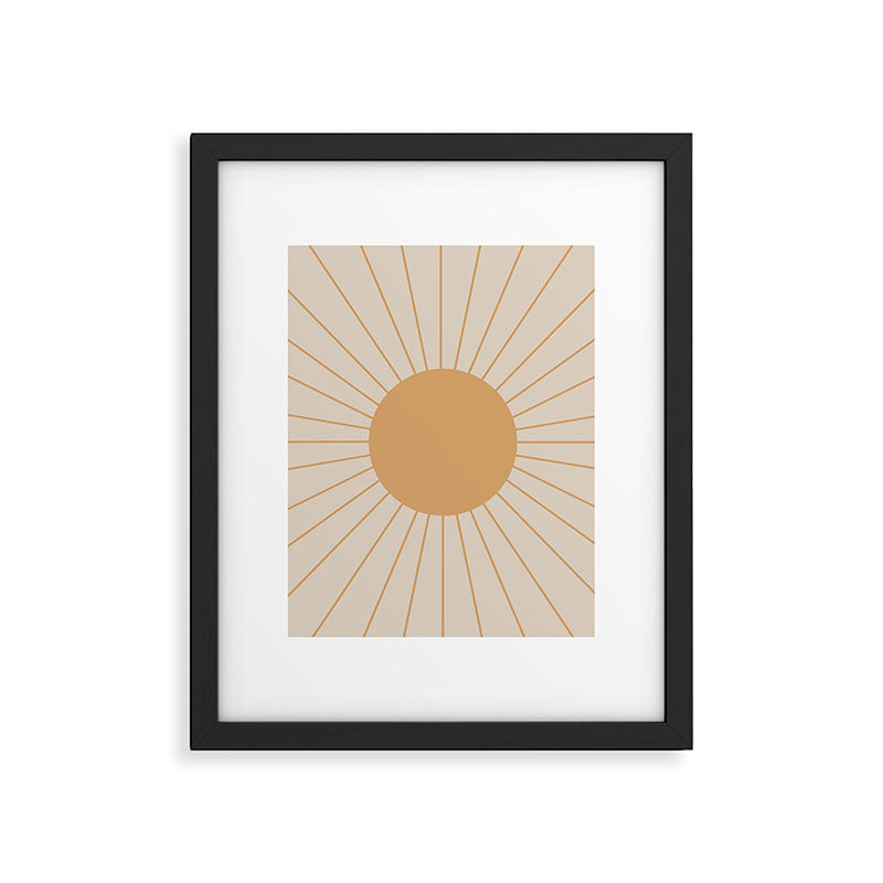 Minimal Sunrays Framed Art Print Gallery Image 6