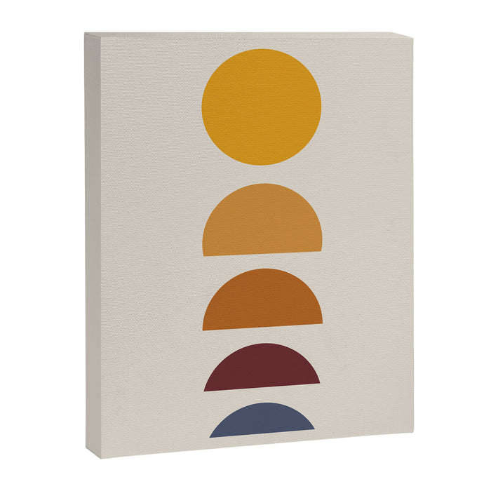 Minimal Sunrise Sunset Shapes Canvas Print Gallery Image 1