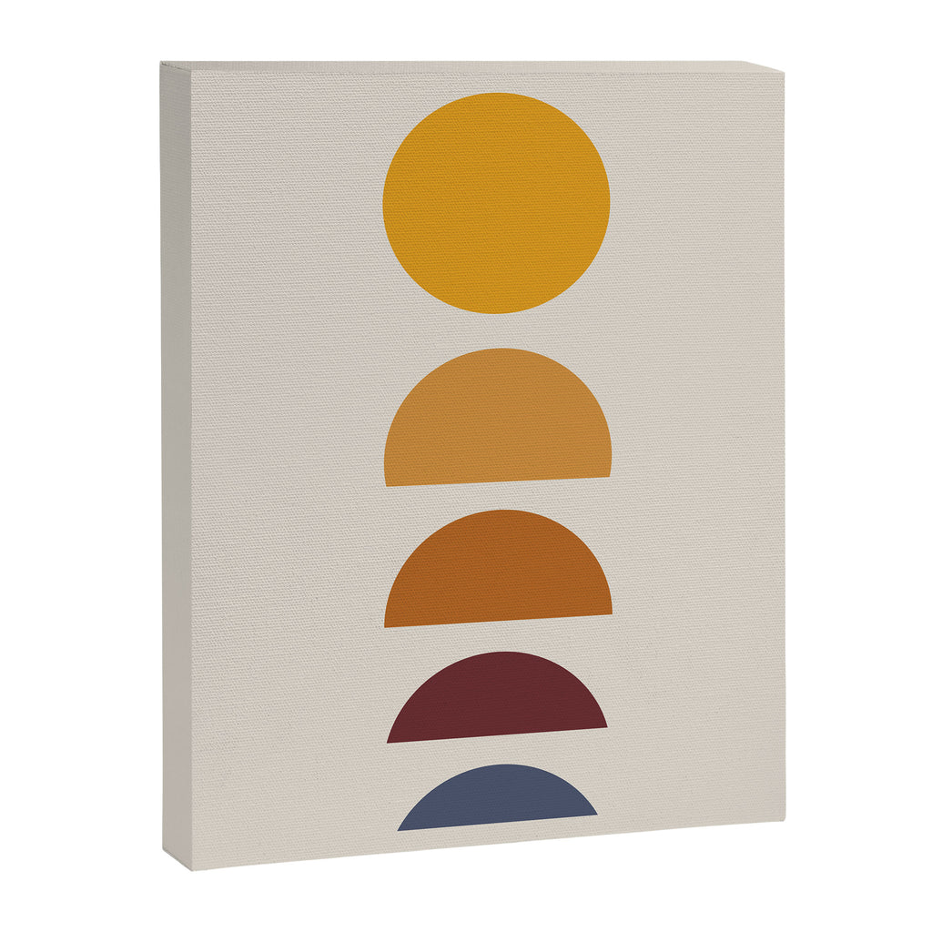 Minimal Sunrise Sunset Shapes Canvas Print Gallery Image 8
