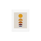 Minimal Sunrise Sunset Shapes Art Print Gallery Image 1