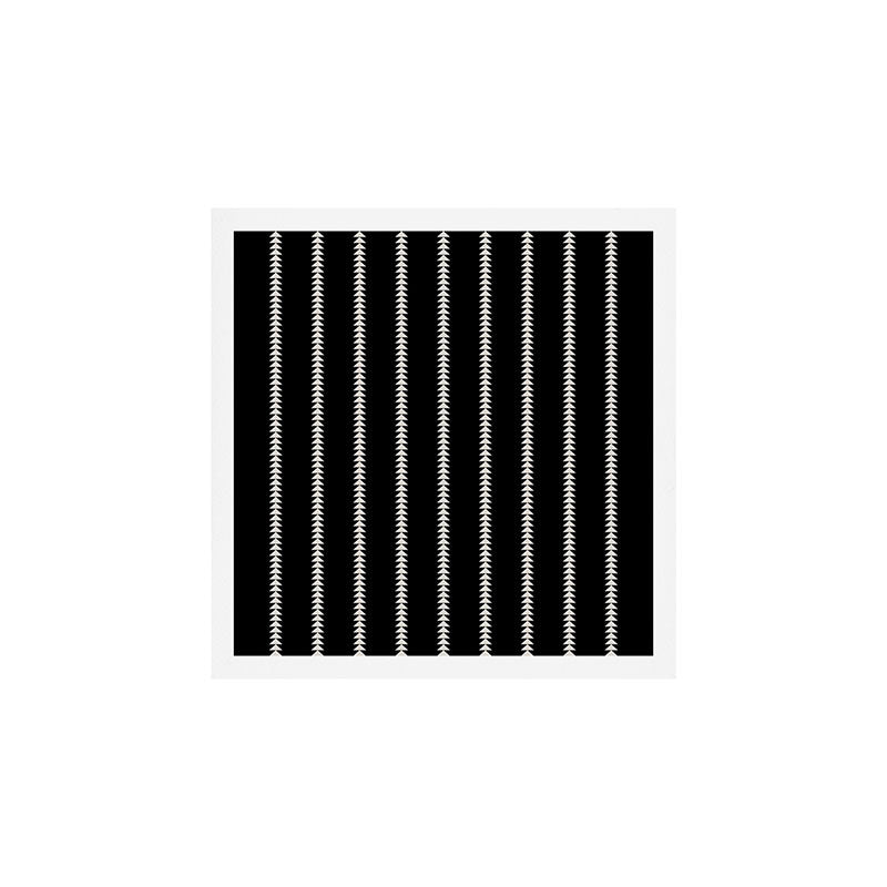 Minimal Triangles - Black & White II Art Print Gallery Image 1