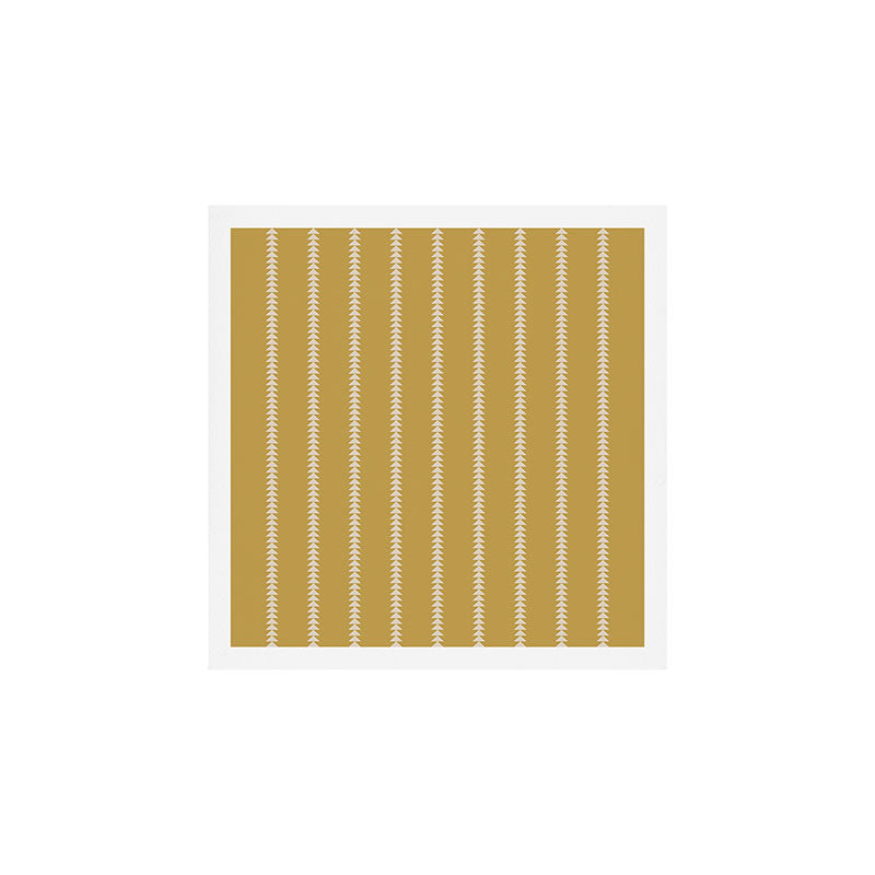 Minimal Triangles - Ochre Yellow Art Print Gallery Image 1