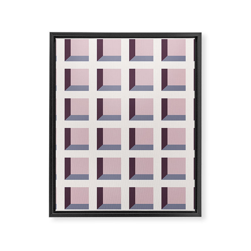 Minimalist 3D Pattern VIII Framed Canvas Print Gallery Image 8