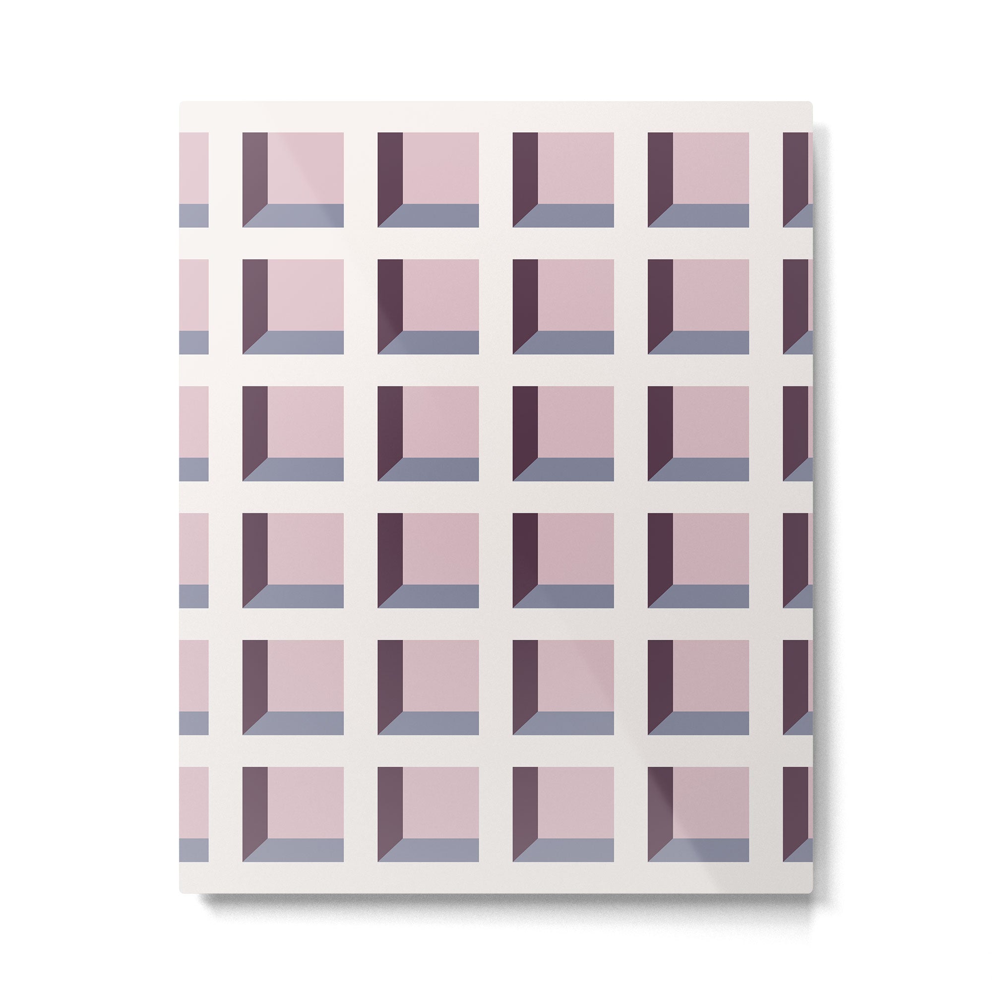 Minimalist 3D Pattern VIII Metal Print Gallery Image 6