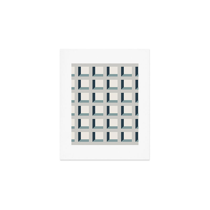 Minimalist 3D Pattern XI Art Print Gallery Image 1