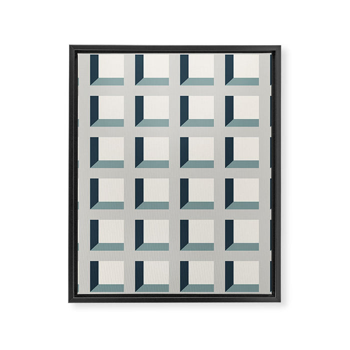 Minimalist 3D Pattern XI Framed Canvas Print Gallery Image 1