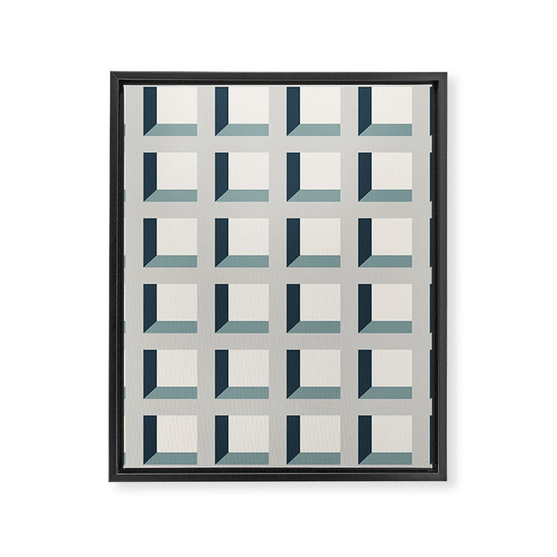 Minimalist 3D Pattern XI Framed Canvas Print Gallery Image 8