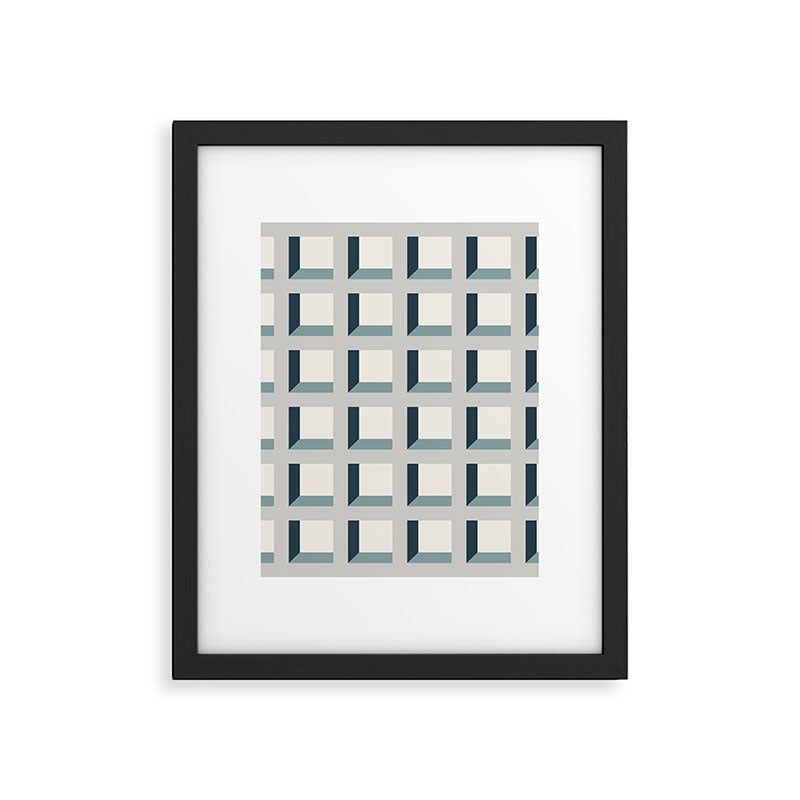 Minimalist 3D Pattern XI Framed Art Print Gallery Image 6