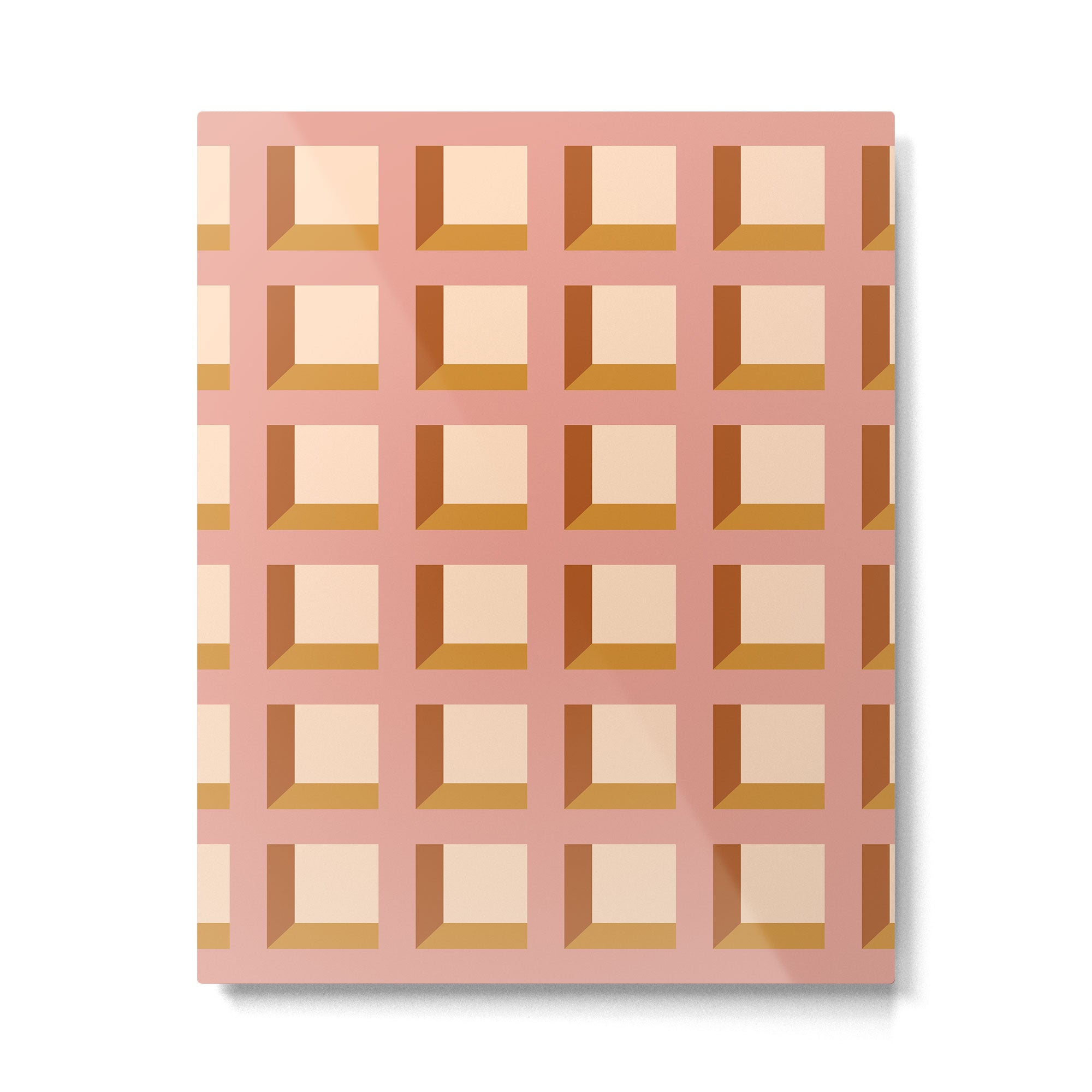 Minimalist 3D Pattern XIII Metal Print Gallery Image 6