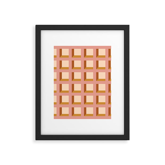 Minimalist 3D Pattern XIII Framed Art Print Gallery Image 1