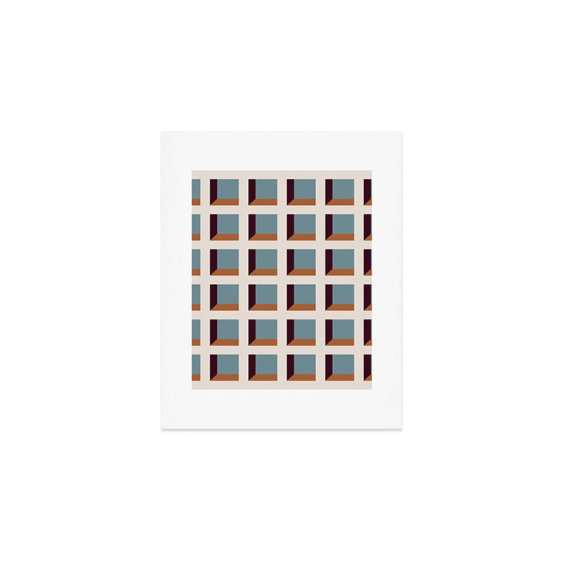 Minimalist 3D Pattern XVIII Art Print Gallery Image 1