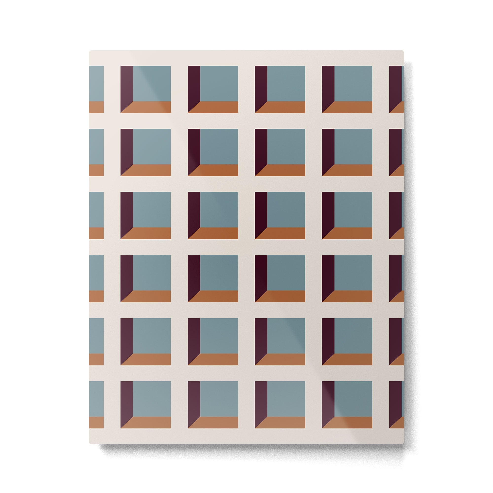 Minimalist 3D Pattern XVIII Metal Print Gallery Image 6