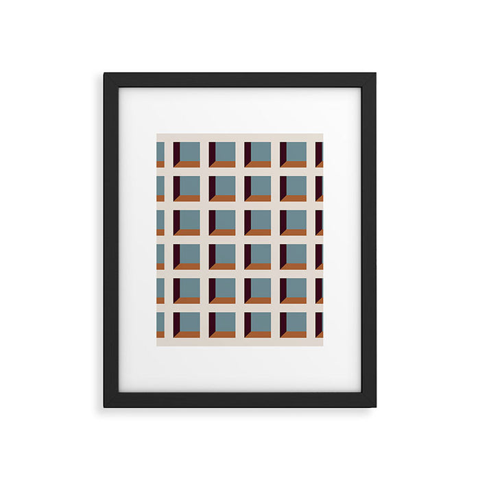 Minimalist 3D Pattern XVIII Framed Art Print Gallery Image 1