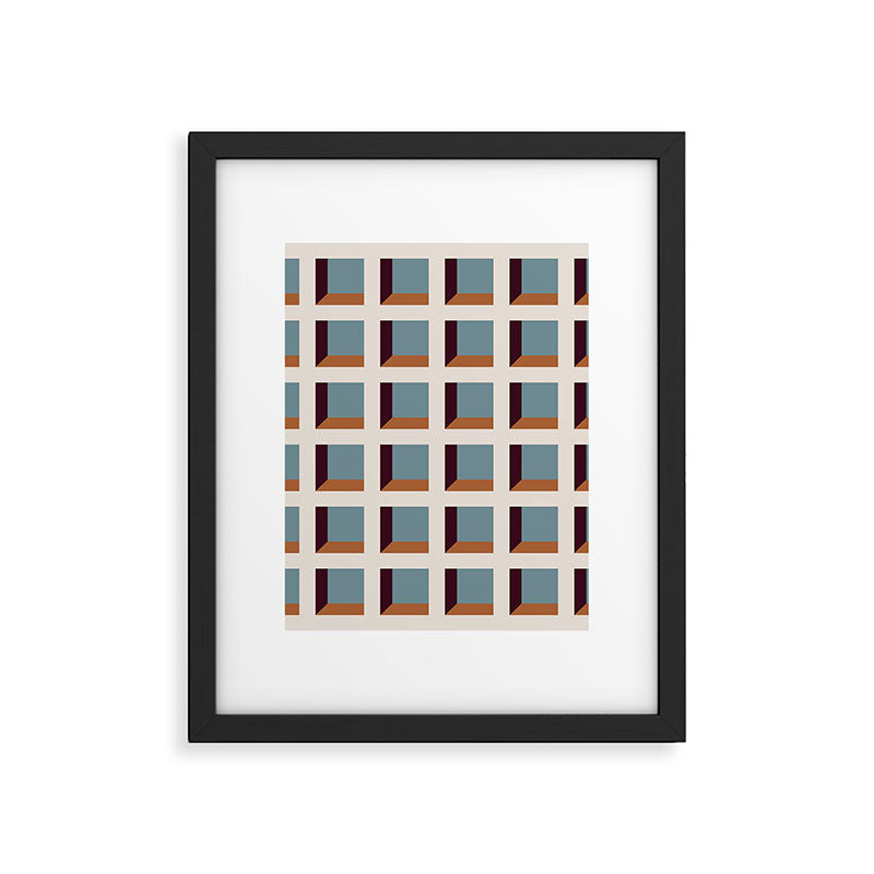 Minimalist 3D Pattern XVIII Framed Art Print Gallery Image 6