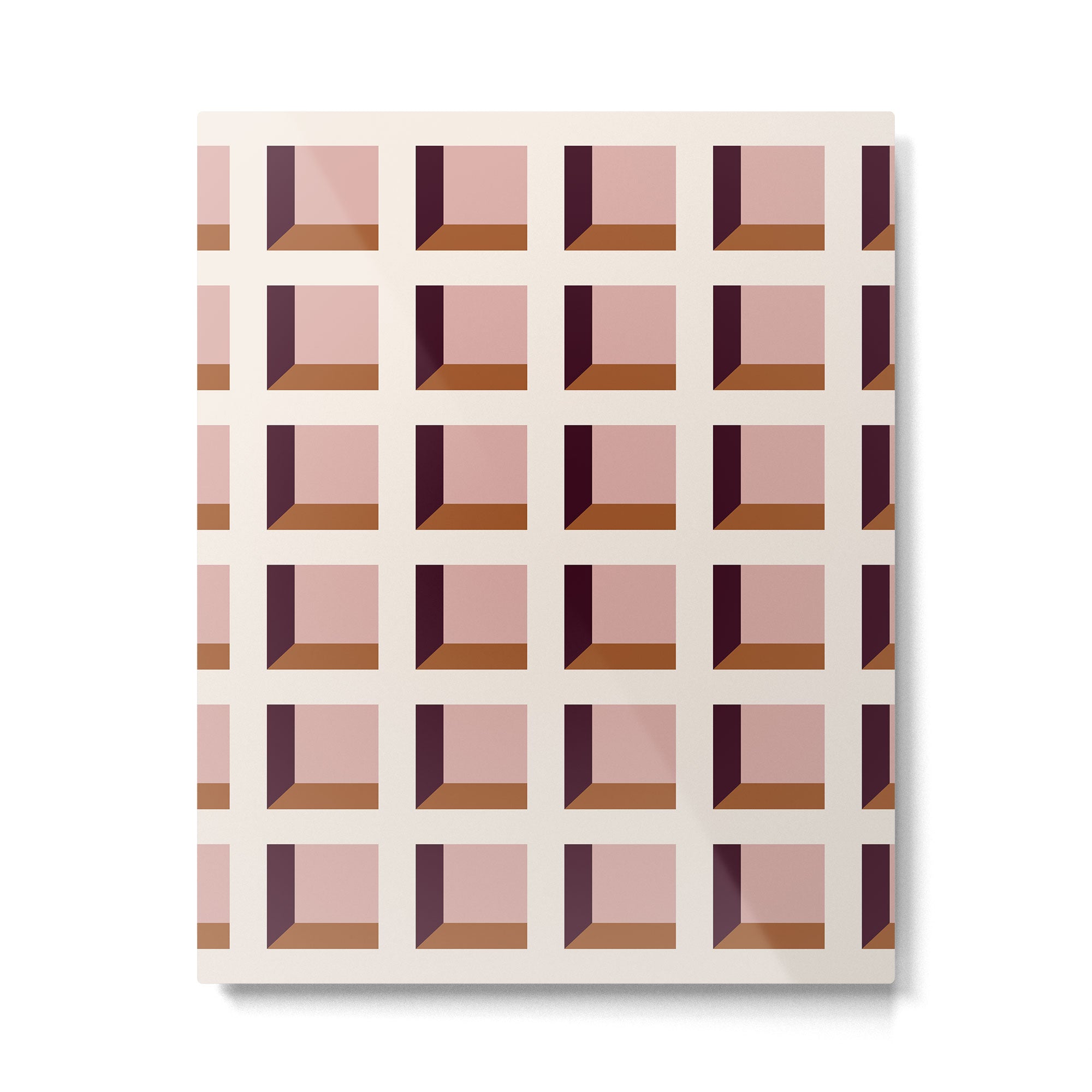 Minimalist 3D Pattern XX Metal Print Gallery Image 6