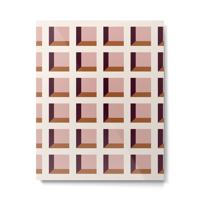 Minimalist 3D Pattern XX Metal Print Gallery Image 1