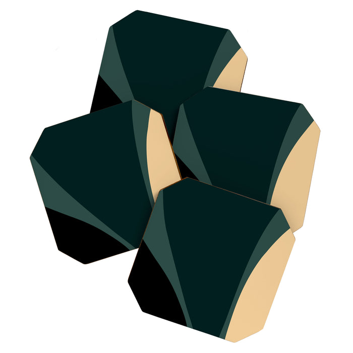 Minimalist Plant Abstract LXXXVII Coaster Gallery Image 1
