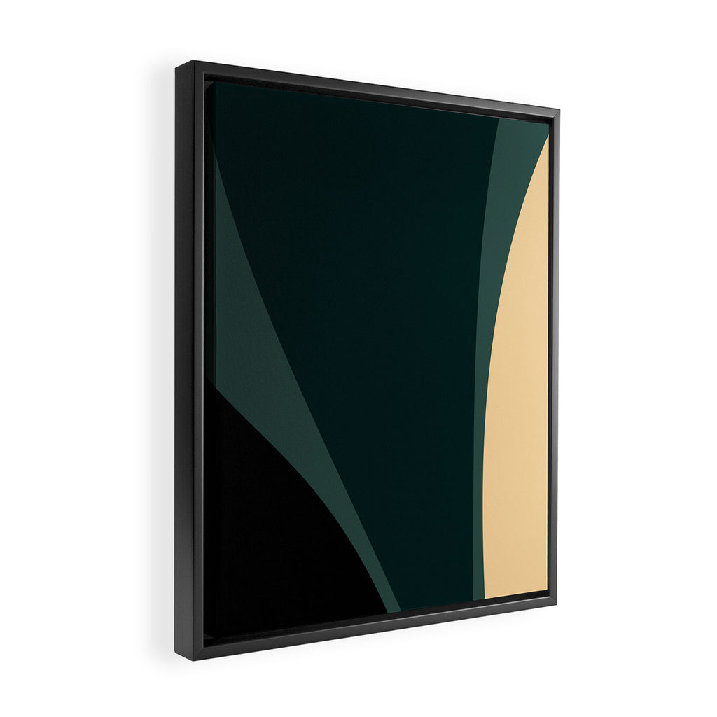 Minimalist Plant Abstract LXXXVII Framed Canvas Print Gallery Image 2