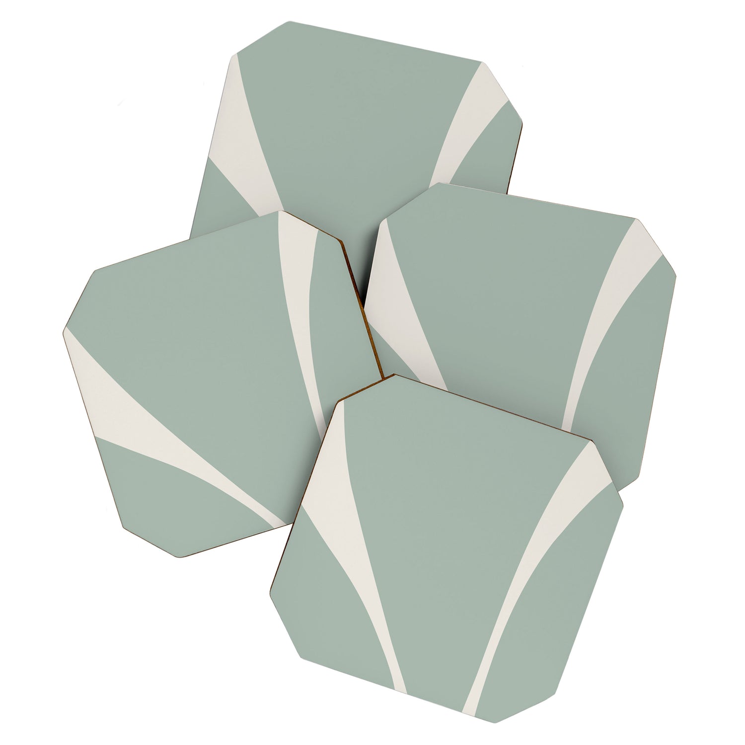 Minimalist Plant Abstract XXIII Coaster Gallery Image 1