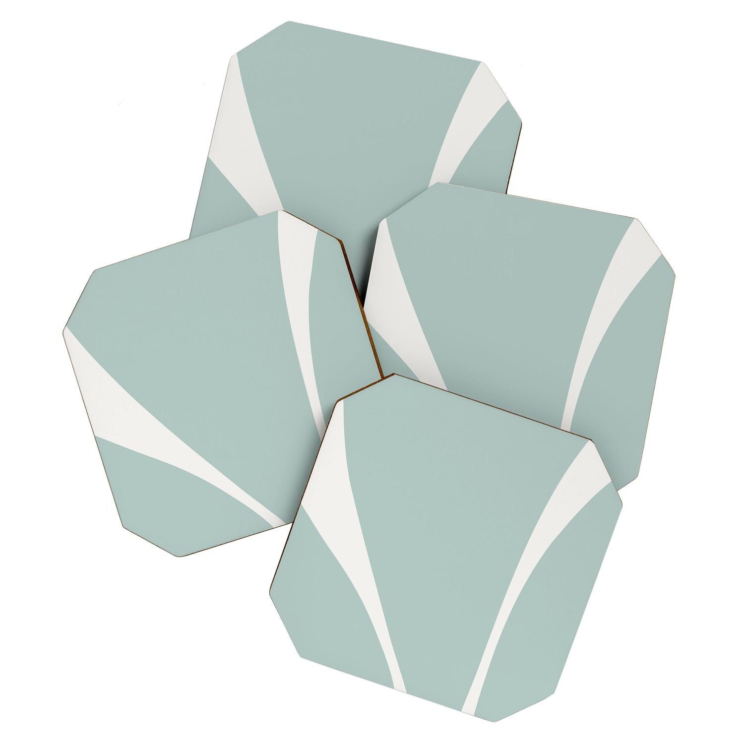 Minimalist Plant Abstract XXXVII Coaster Gallery Image 1