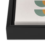 Minimalist Retro Shapes I Framed Canvas Print Gallery Image 3