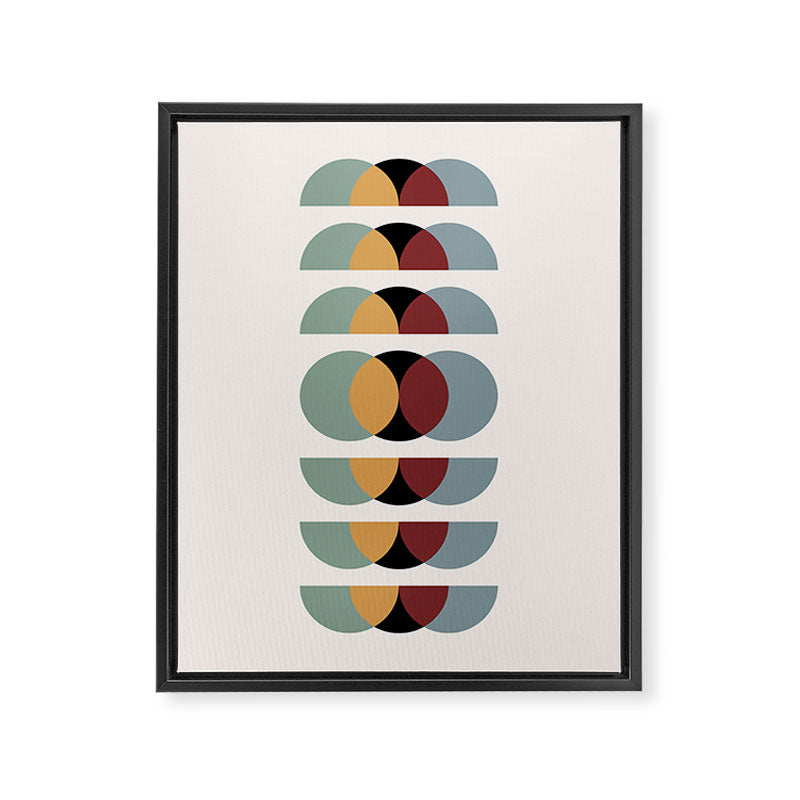 Minimalist Retro Shapes I Framed Canvas Print Gallery Image 6