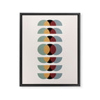 Minimalist Retro Shapes I Framed Canvas Print Gallery Image 6