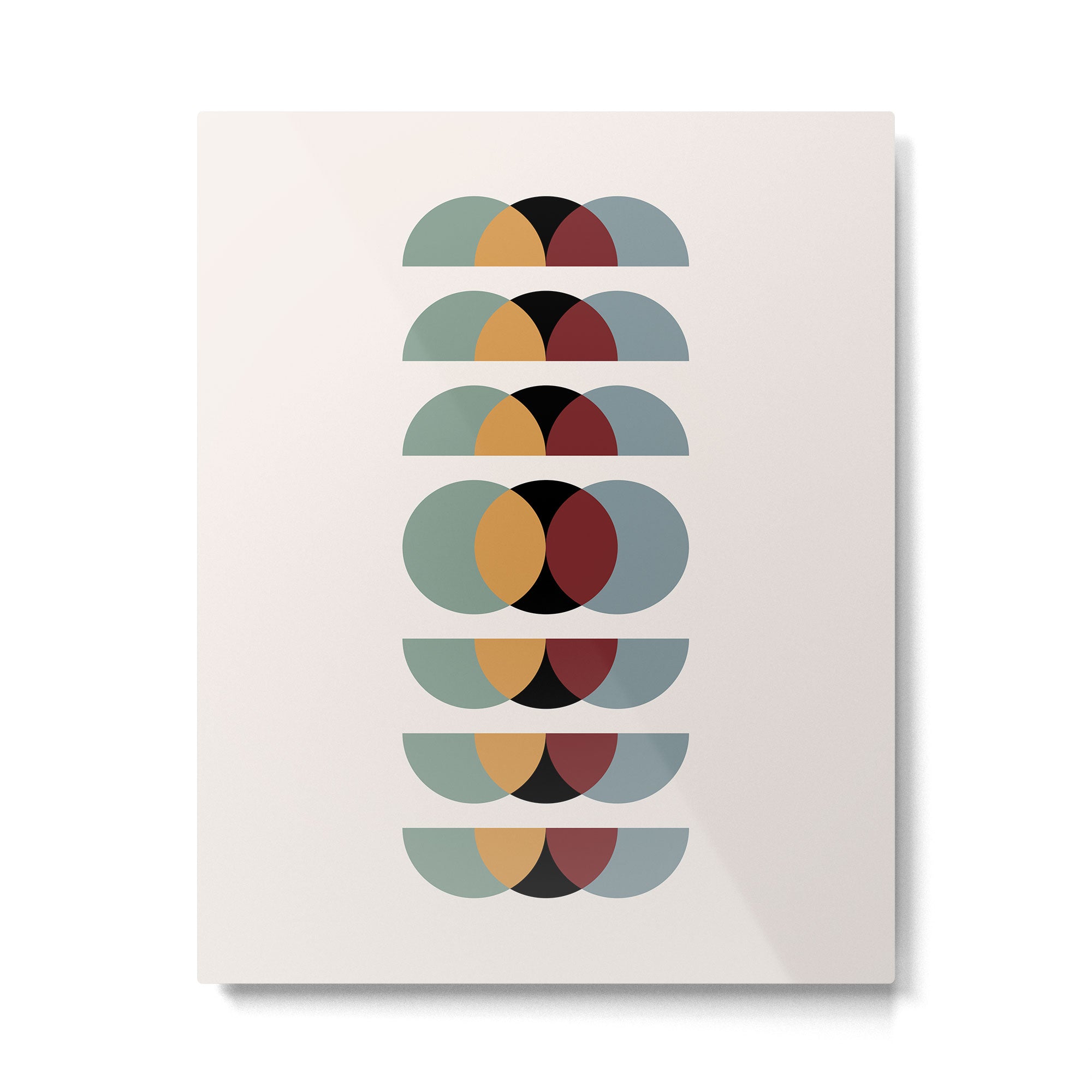 Minimalist Retro Shapes I Metal Print Gallery Image 4