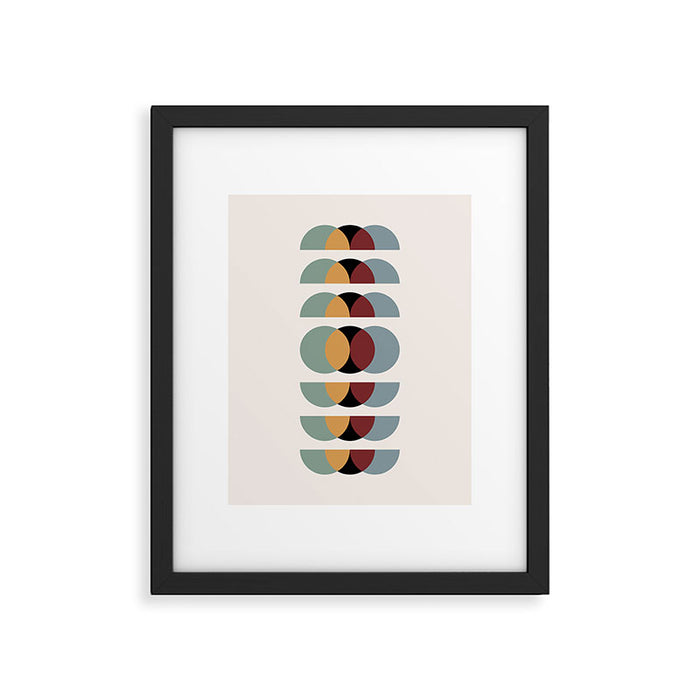 Minimalist Retro Shapes I Framed Art Print Gallery Image 1