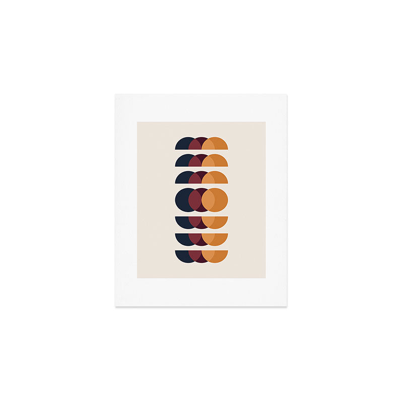 Minimalist Retro Shapes II Art Print Gallery Image 1