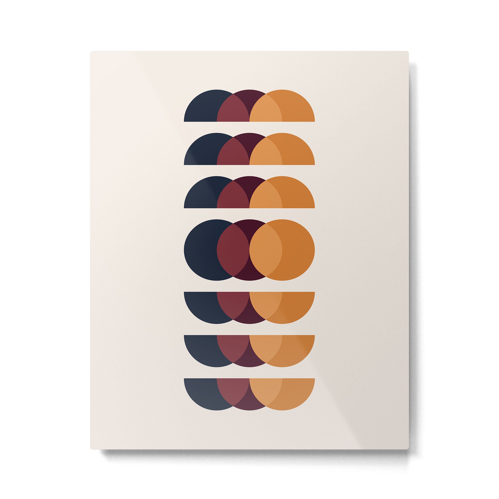 Minimalist Retro Shapes II Metal Print Gallery Image 4