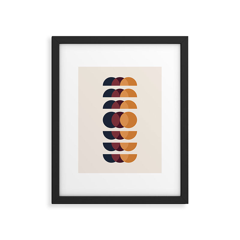 Minimalist Retro Shapes II Framed Art Print Gallery Image 5