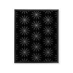 Minimalist Starburst Pattern VII Framed Canvas Print Gallery Image 8