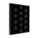 Minimalist Starburst Pattern VII Framed Canvas Print Gallery Image 2