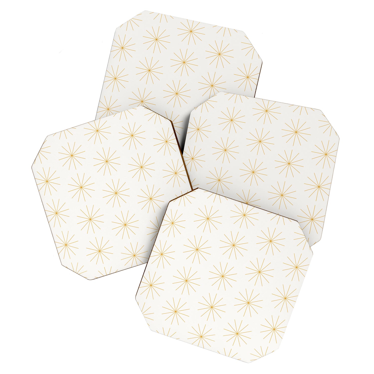 Minimalist Starburst Pattern XIX Coaster Gallery Image 1