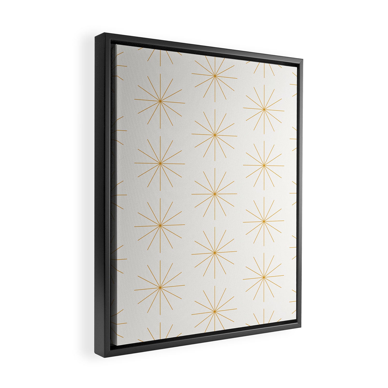 Minimalist Starburst Pattern XIX Framed Canvas Print Gallery Image 2