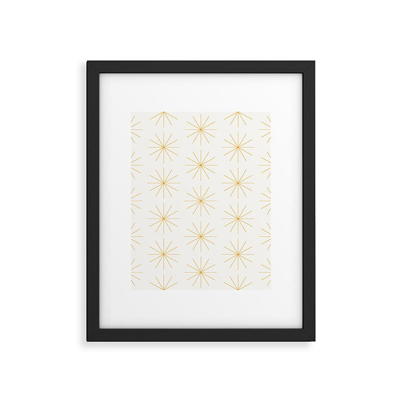 Minimalist Starburst Pattern XIX Framed Art Print Gallery Image 6