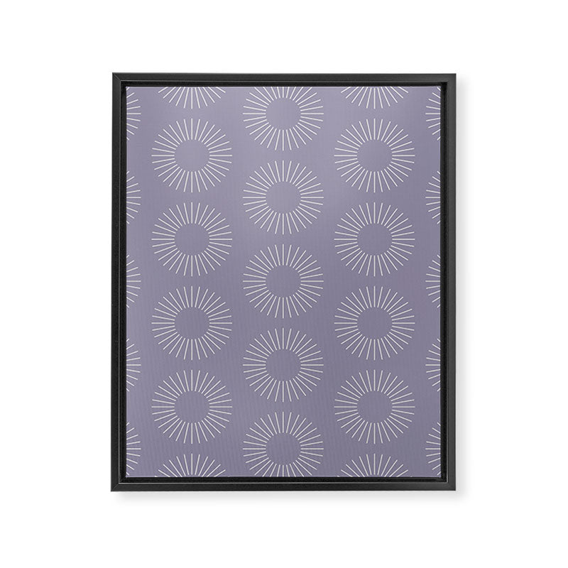 Minimalist Sunray Pattern II Framed Canvas Print Gallery Image 8