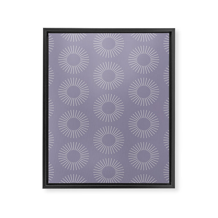 Minimalist Sunray Pattern II Framed Canvas Print Gallery Image 1