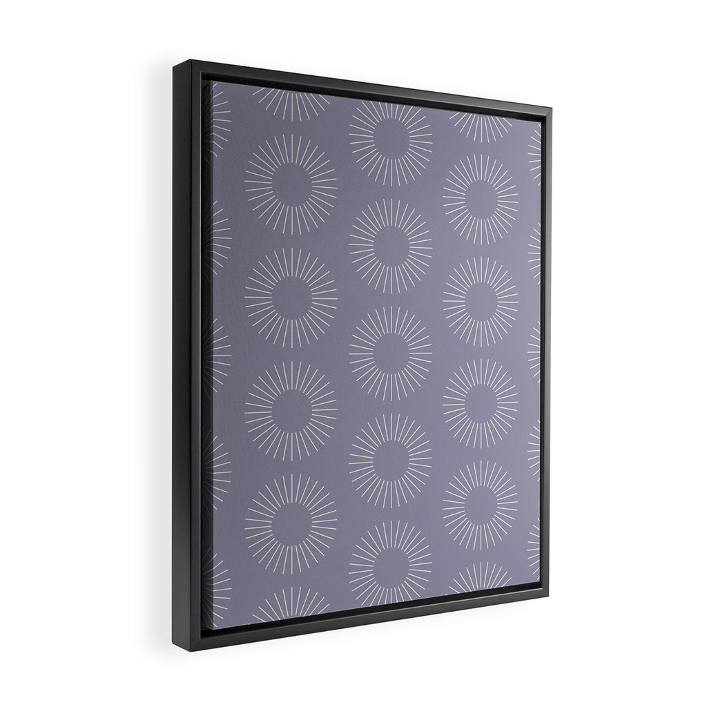 Minimalist Sunray Pattern II Framed Canvas Print Gallery Image 2