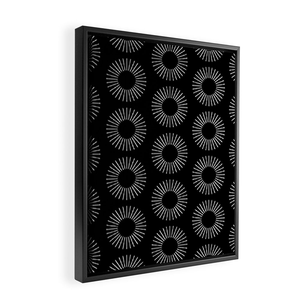 Minimalist Sunray Pattern IX Framed Canvas Print Gallery Image 2